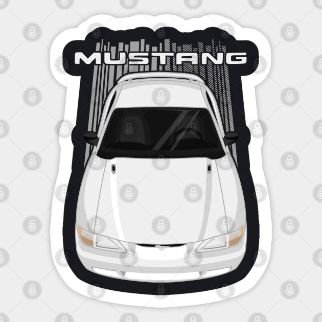 Mustang GT 1994 to 1998 SN95 - White Sticker by V8social